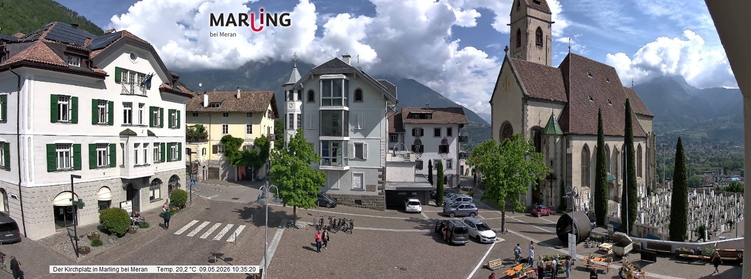 Archiv Foto Webcam Pfarrkirche Maria Himmelfahrt Marling