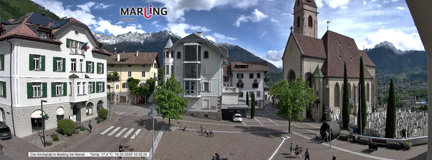 Archiv Foto Webcam Pfarrkirche Maria Himmelfahrt Marling