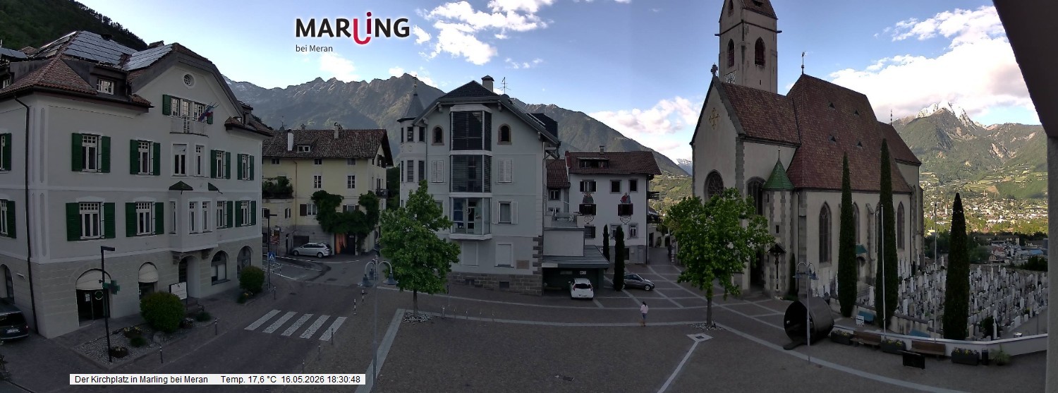 Archiv Foto Webcam Pfarrkirche Maria Himmelfahrt Marling