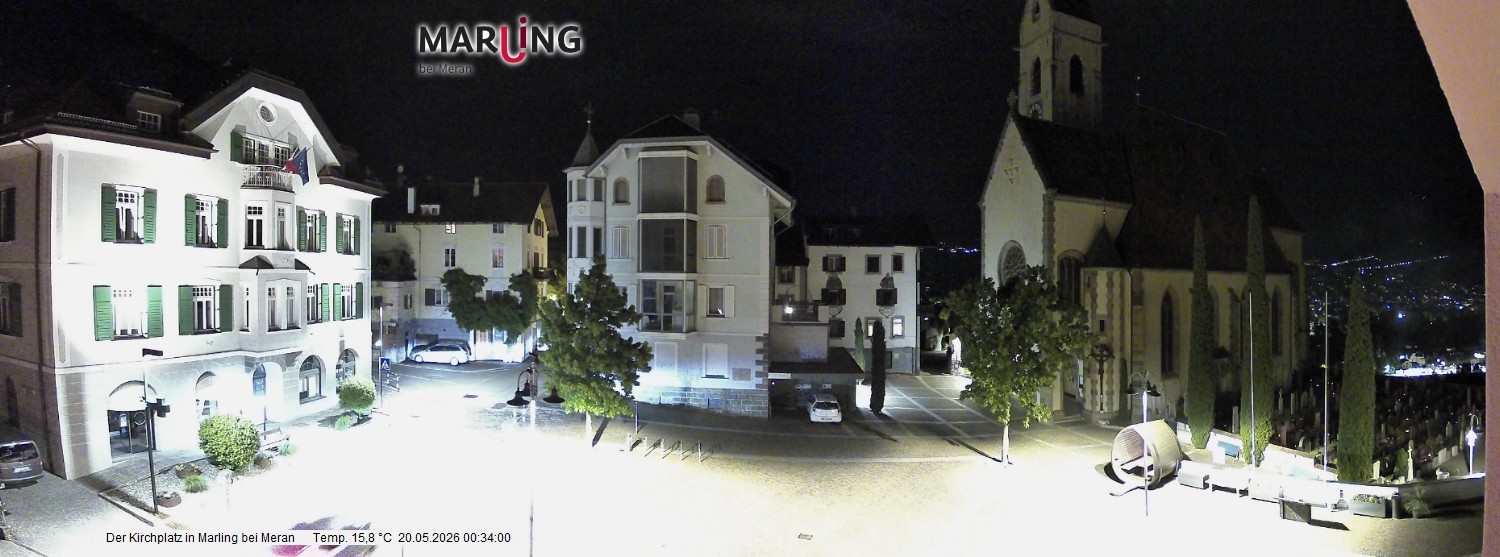 Archiv Foto Webcam Pfarrkirche Maria Himmelfahrt Marling