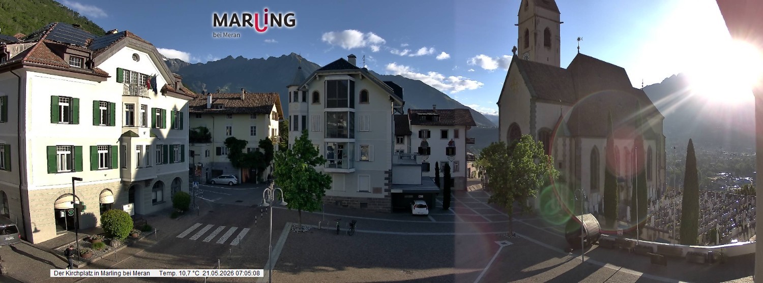 Archiv Foto Webcam Pfarrkirche Maria Himmelfahrt Marling