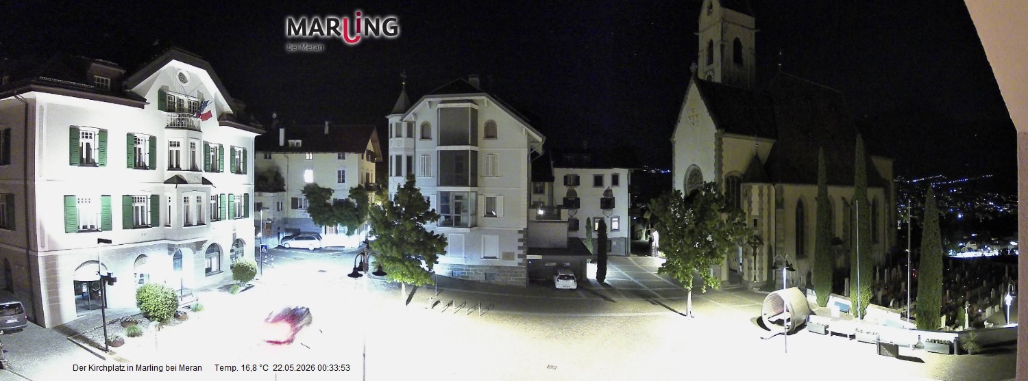 Archiv Foto Webcam Pfarrkirche Maria Himmelfahrt Marling