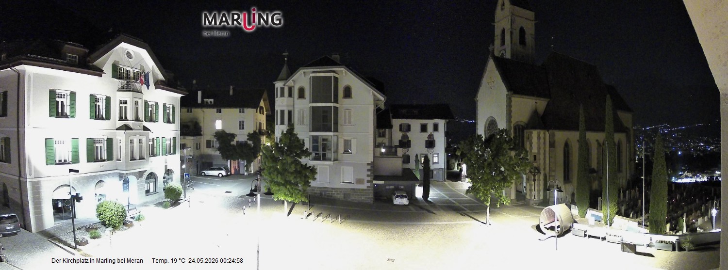 Archiv Foto Webcam Pfarrkirche Maria Himmelfahrt Marling