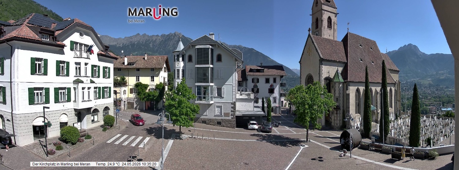 Archiv Foto Webcam Pfarrkirche Maria Himmelfahrt Marling
