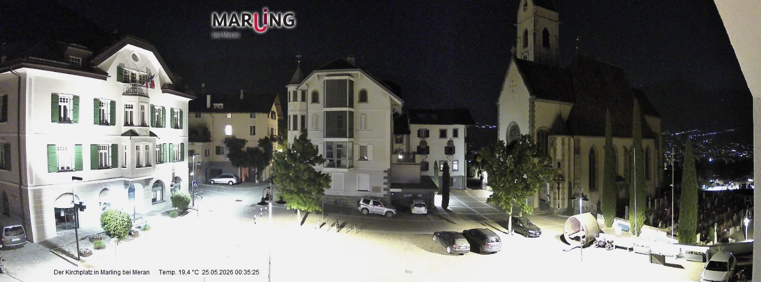 Archiv Foto Webcam Pfarrkirche Maria Himmelfahrt Marling
