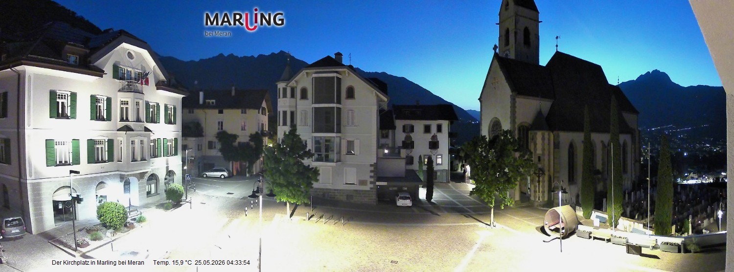 Archiv Foto Webcam Pfarrkirche Maria Himmelfahrt Marling