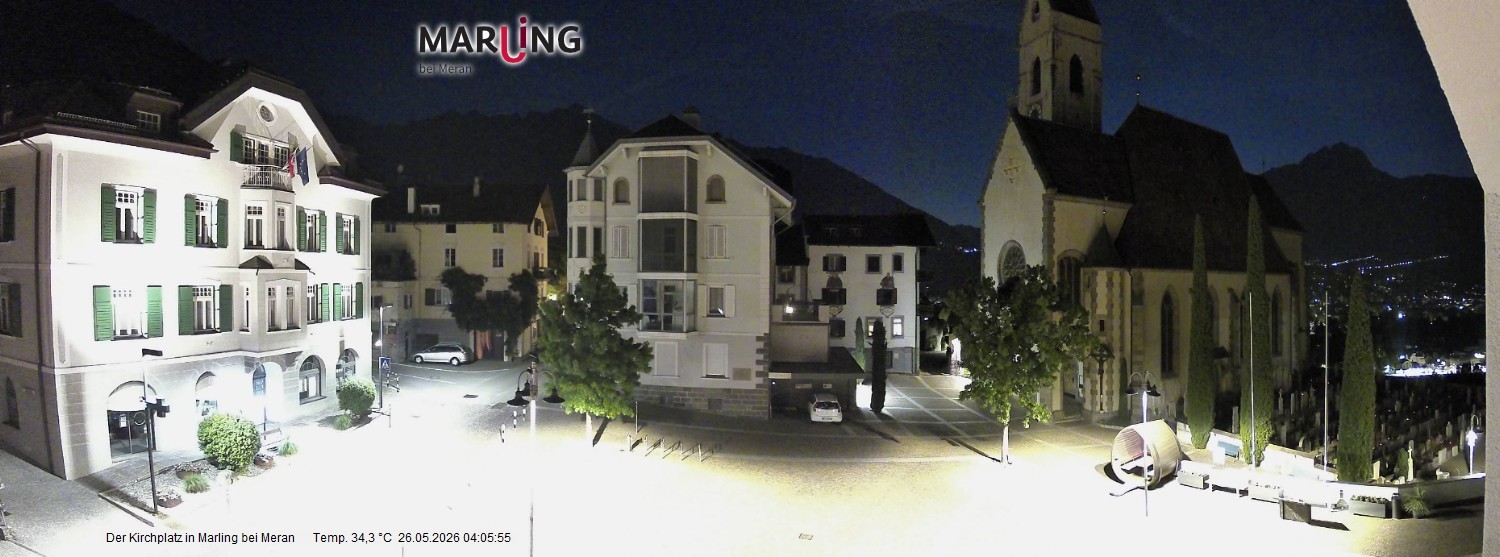 Archiv Foto Webcam Pfarrkirche Maria Himmelfahrt Marling