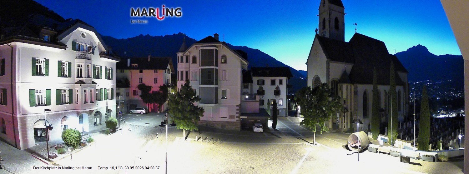 Archiv Foto Webcam Pfarrkirche Maria Himmelfahrt Marling