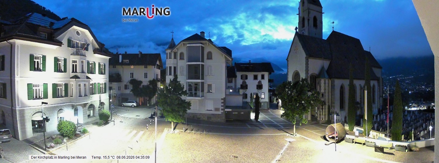 Archiv Foto Webcam Pfarrkirche Maria Himmelfahrt Marling