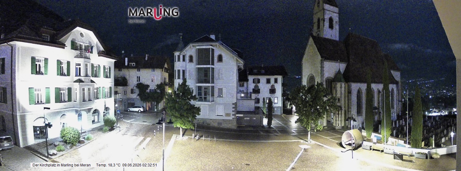 Archiv Foto Webcam Pfarrkirche Maria Himmelfahrt Marling