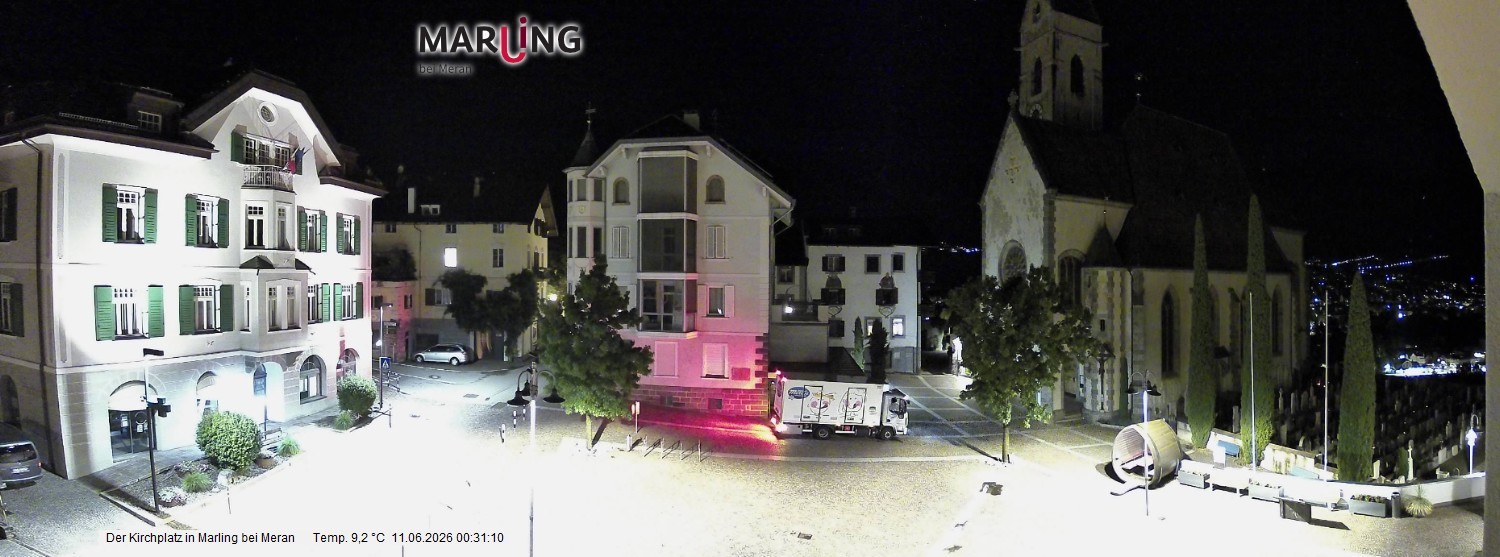 Archiv Foto Webcam Pfarrkirche Maria Himmelfahrt Marling