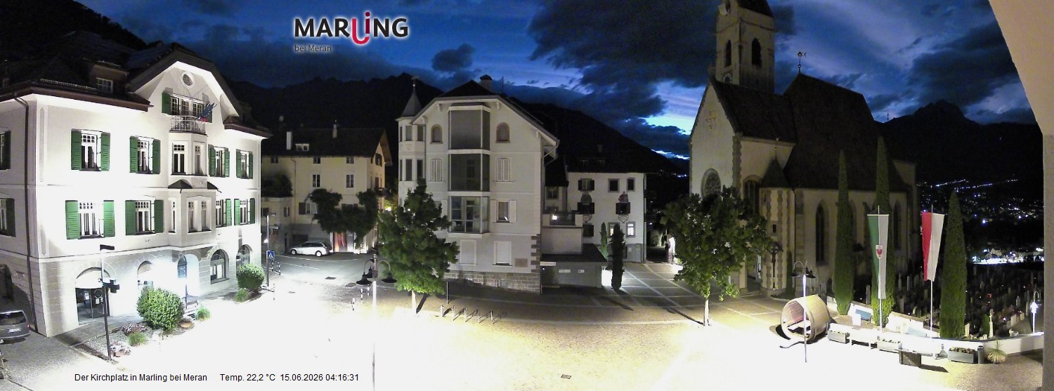 Archiv Foto Webcam Pfarrkirche Maria Himmelfahrt Marling