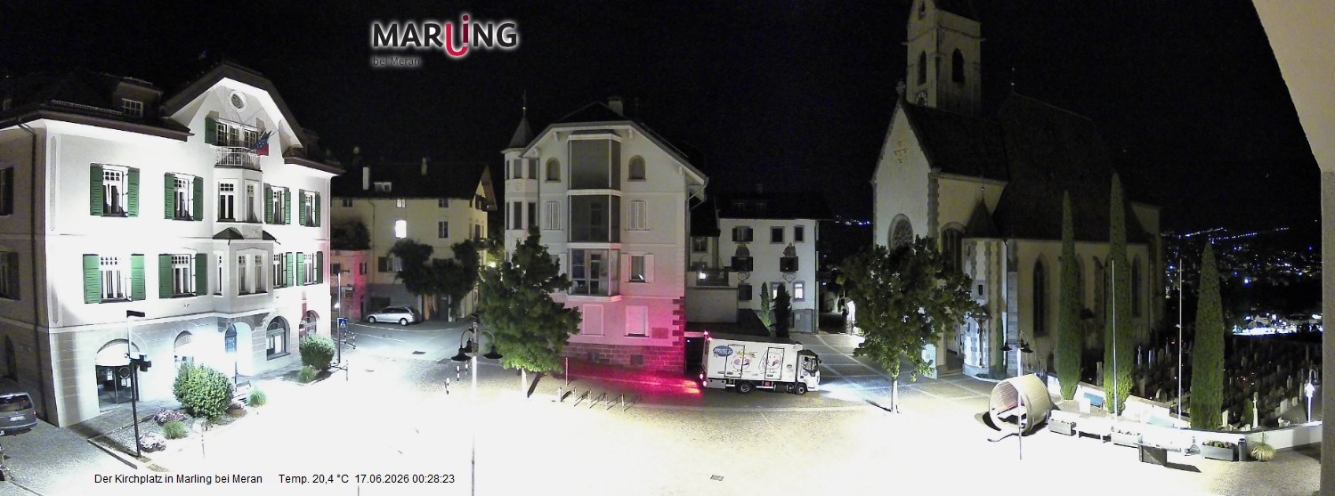 Archiv Foto Webcam Pfarrkirche Maria Himmelfahrt Marling