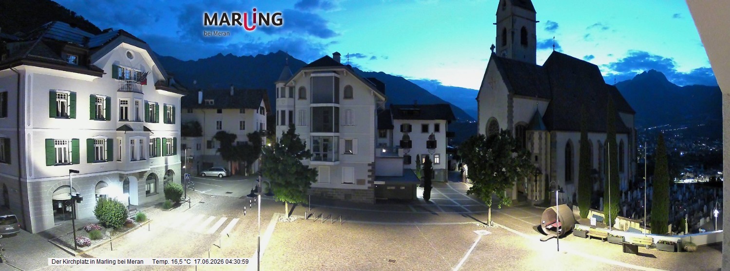 Archiv Foto Webcam Pfarrkirche Maria Himmelfahrt Marling