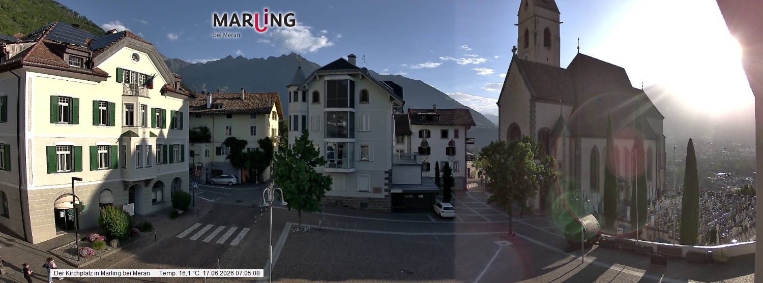 Archiv Foto Webcam Pfarrkirche Maria Himmelfahrt Marling