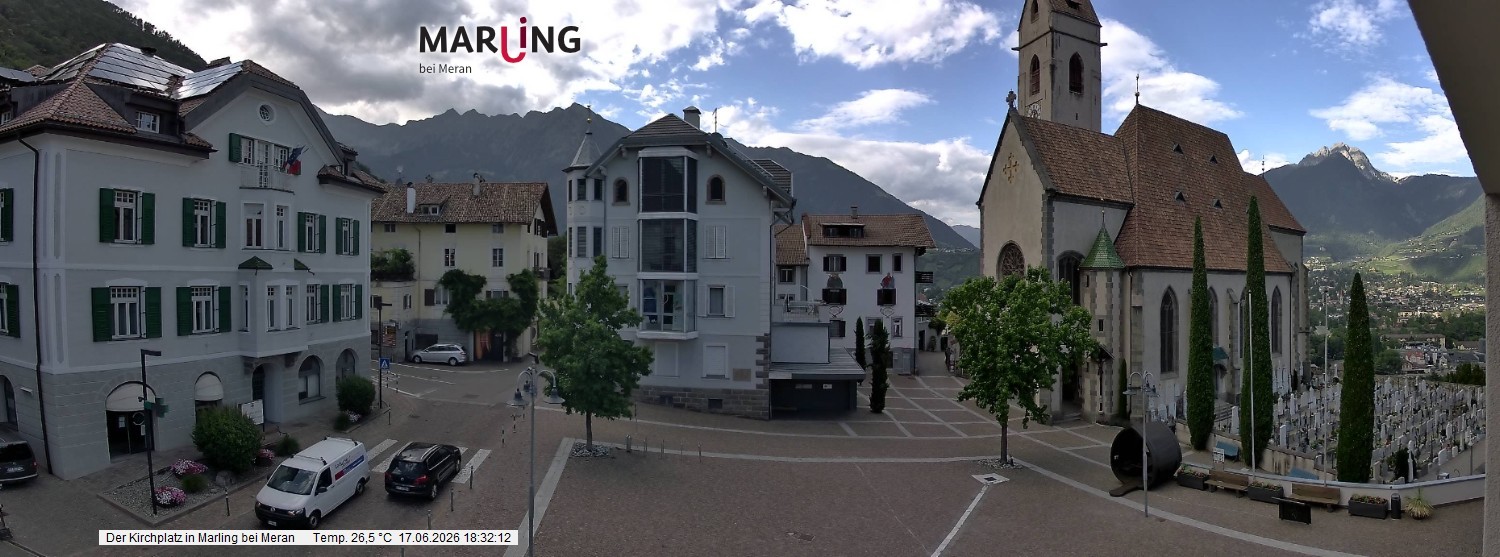 Archiv Foto Webcam Pfarrkirche Maria Himmelfahrt Marling