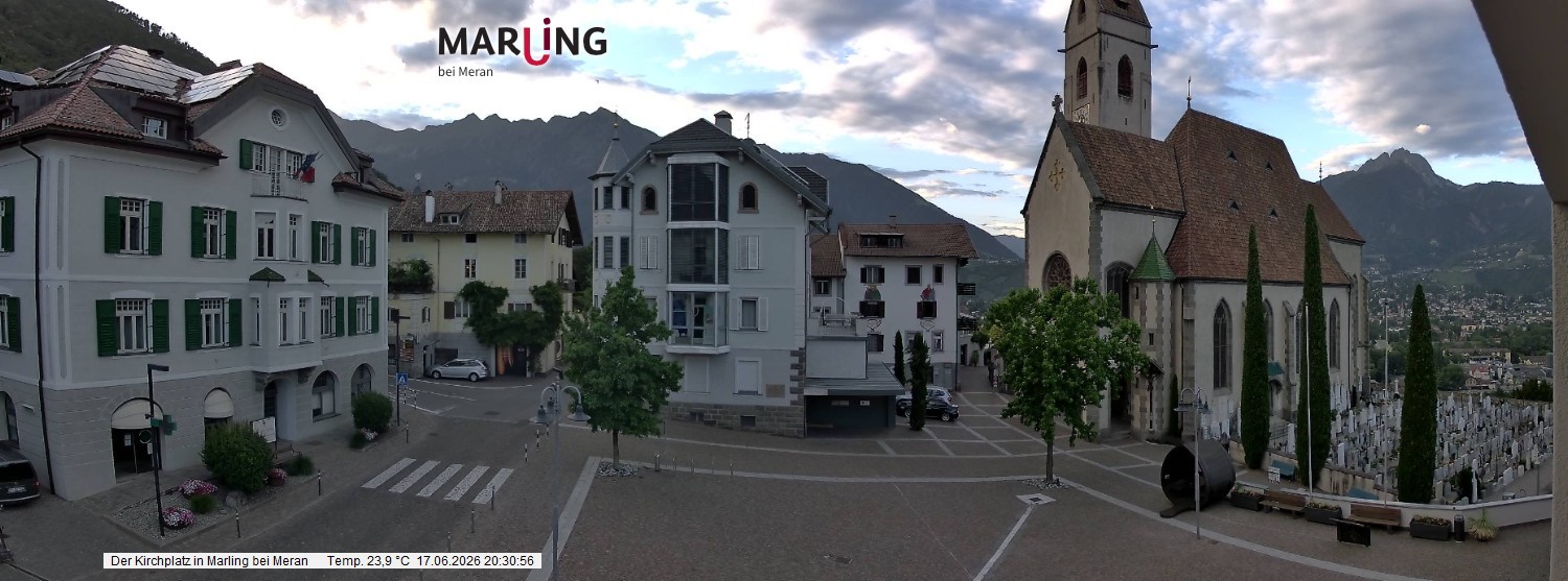 Archiv Foto Webcam Pfarrkirche Maria Himmelfahrt Marling