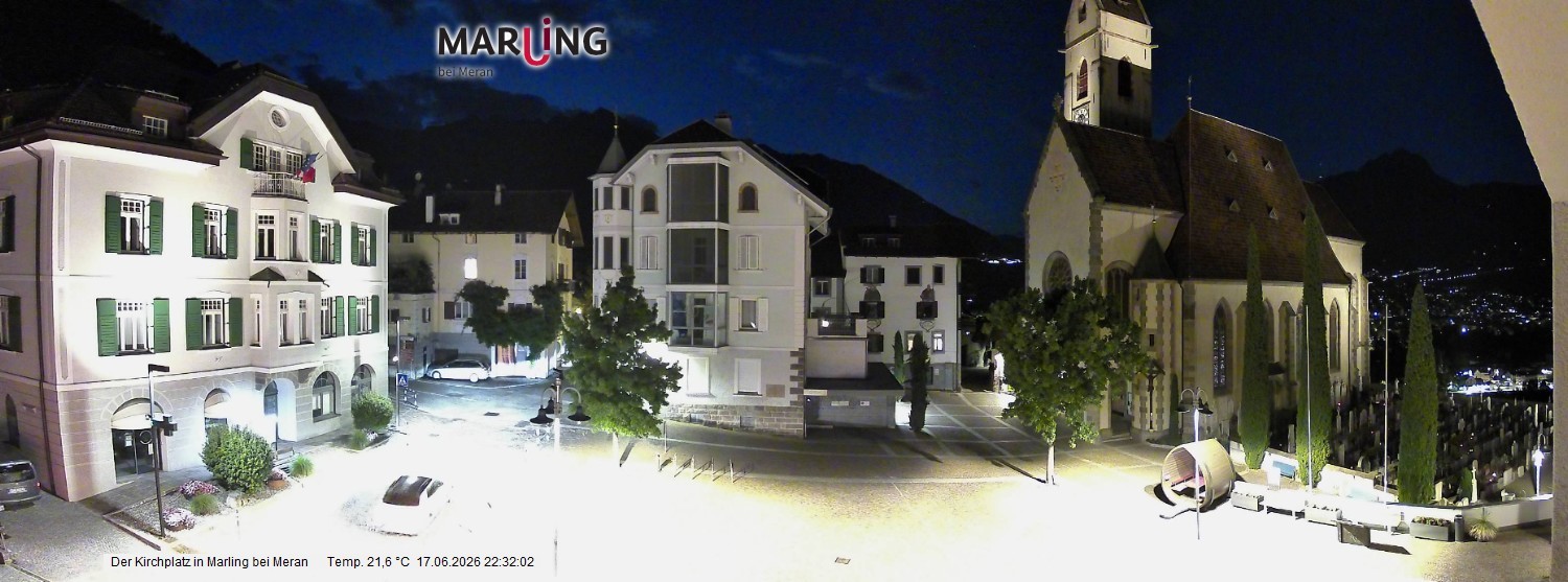 Archiv Foto Webcam Pfarrkirche Maria Himmelfahrt Marling