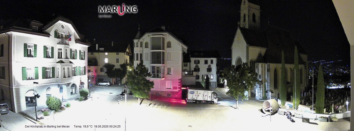 Archiv Foto Webcam Pfarrkirche Maria Himmelfahrt Marling