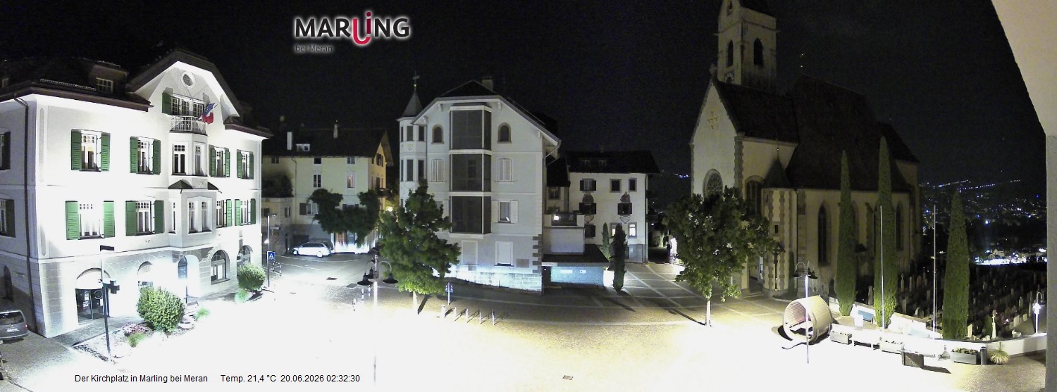 Archiv Foto Webcam Pfarrkirche Maria Himmelfahrt Marling