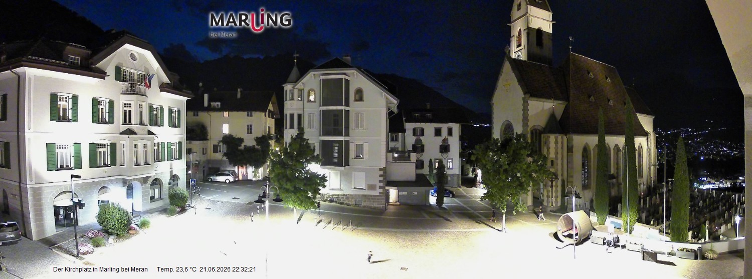 Archiv Foto Webcam Pfarrkirche Maria Himmelfahrt Marling