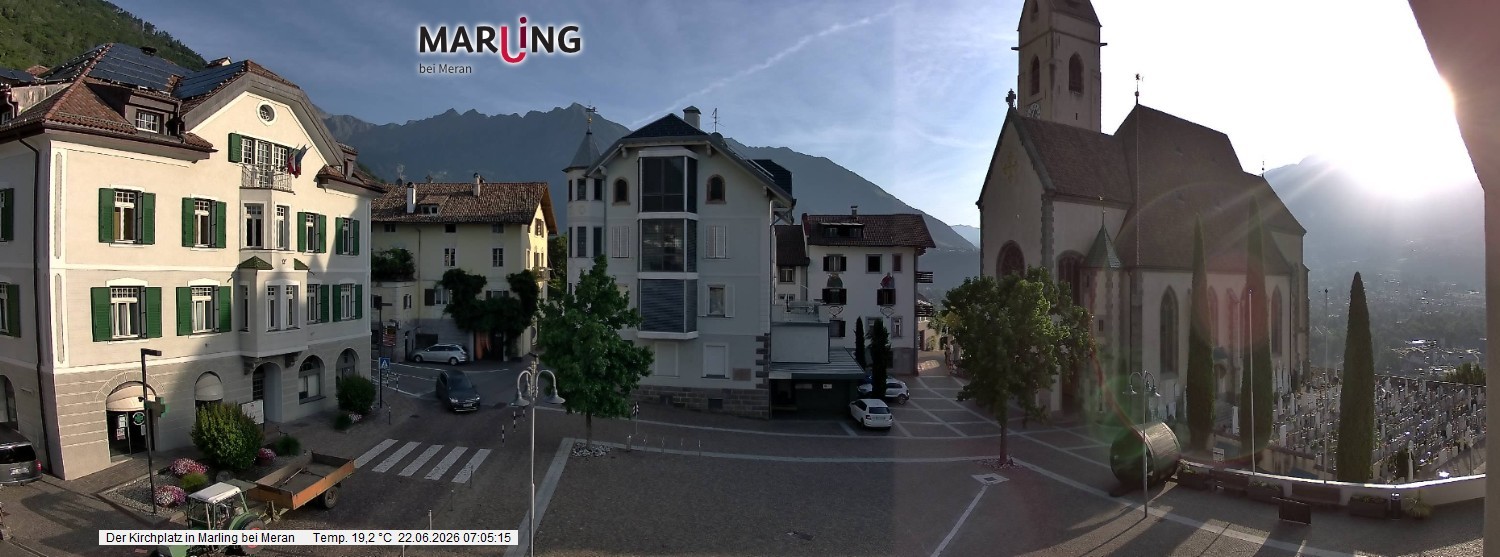 Archiv Foto Webcam Pfarrkirche Maria Himmelfahrt Marling