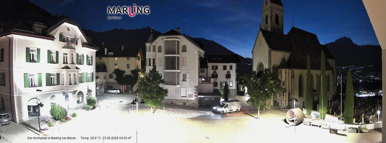 Archiv Foto Webcam Pfarrkirche Maria Himmelfahrt Marling