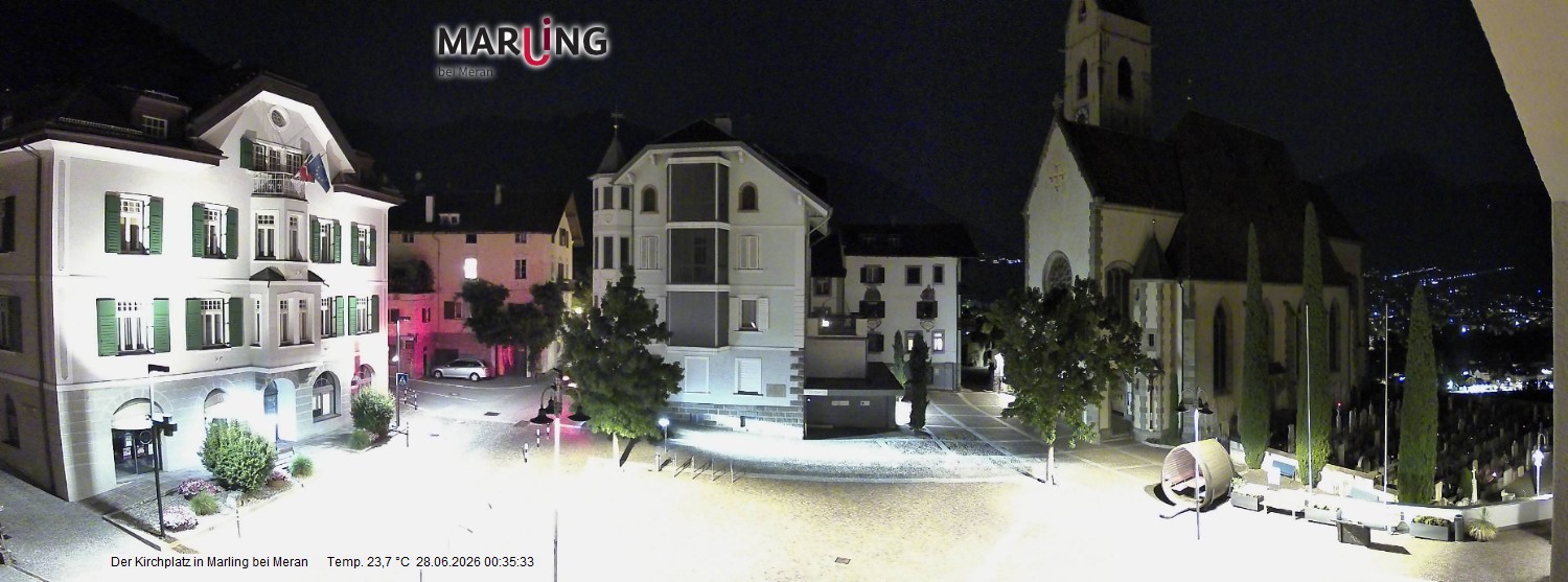 Archiv Foto Webcam Pfarrkirche Maria Himmelfahrt Marling