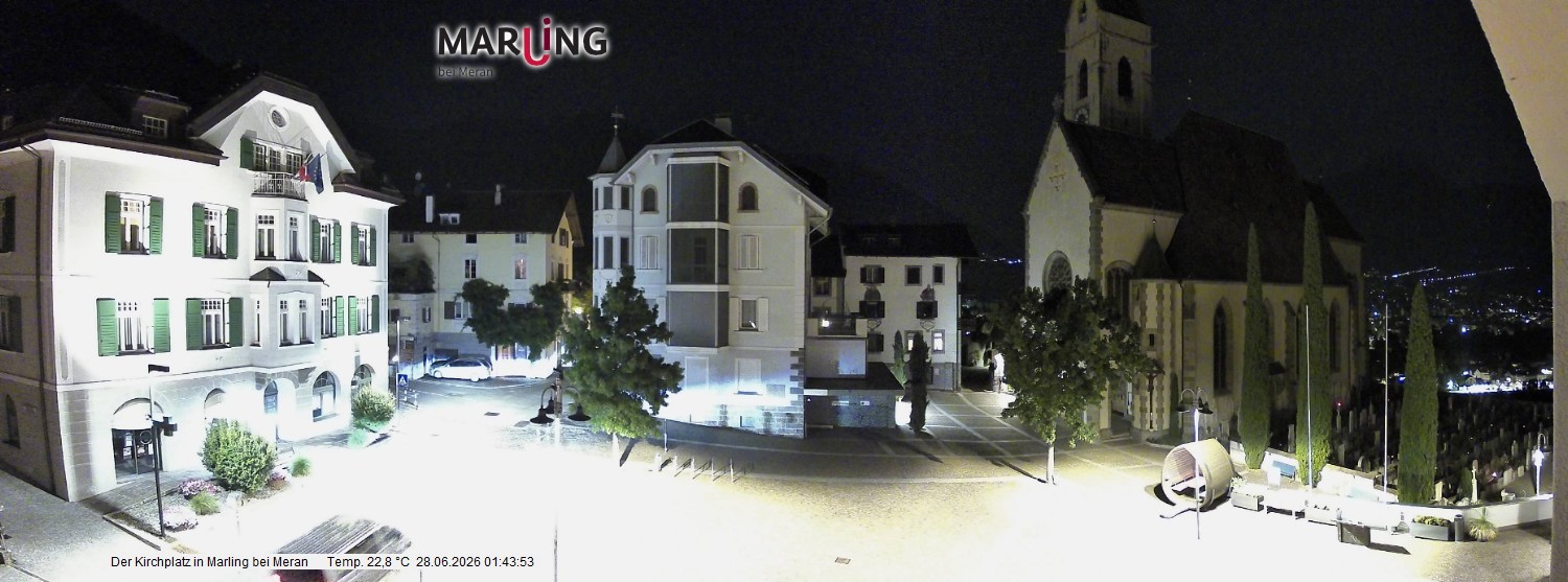 Archiv Foto Webcam Pfarrkirche Maria Himmelfahrt Marling