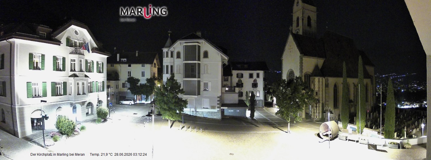 Archiv Foto Webcam Pfarrkirche Maria Himmelfahrt Marling