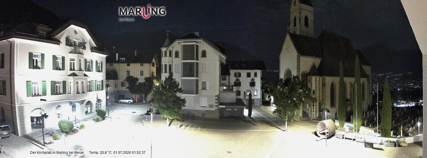 Archiv Foto Webcam Pfarrkirche Maria Himmelfahrt Marling