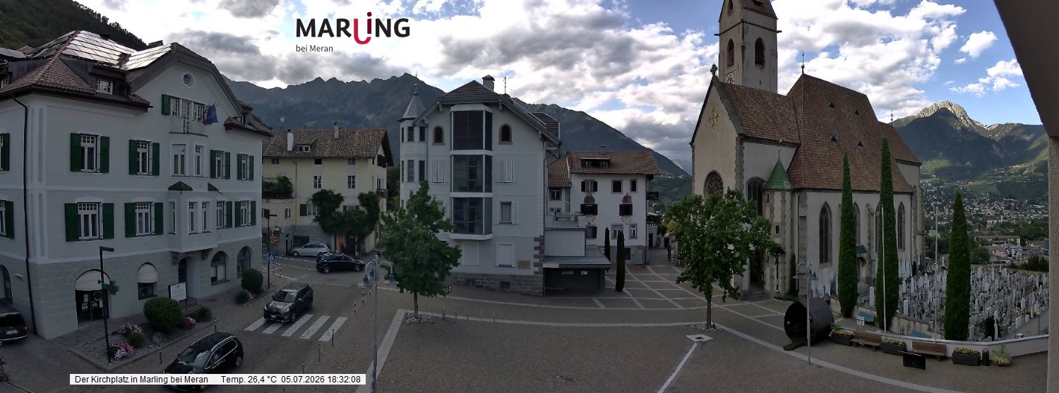 Archiv Foto Webcam Pfarrkirche Maria Himmelfahrt Marling
