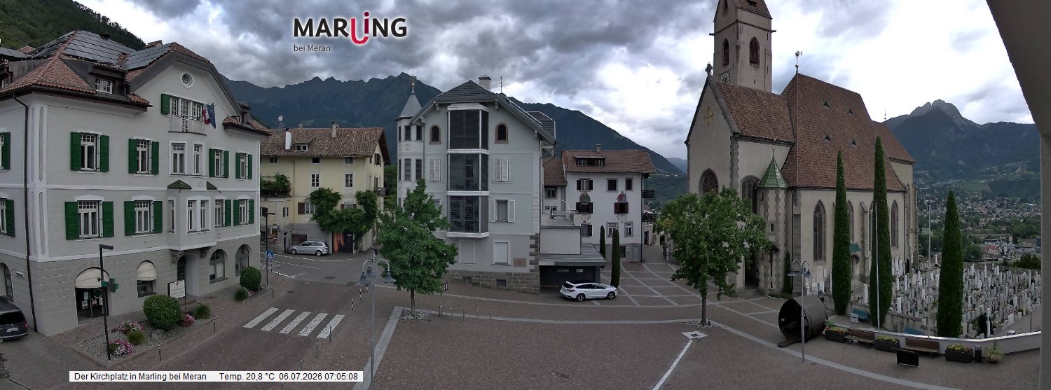 Archiv Foto Webcam Pfarrkirche Maria Himmelfahrt Marling