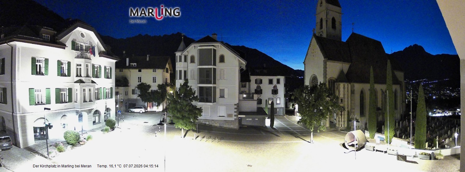 Archiv Foto Webcam Pfarrkirche Maria Himmelfahrt Marling