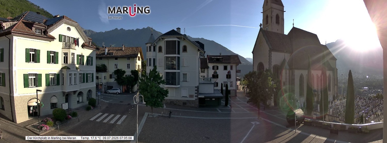 Archiv Foto Webcam Pfarrkirche Maria Himmelfahrt Marling