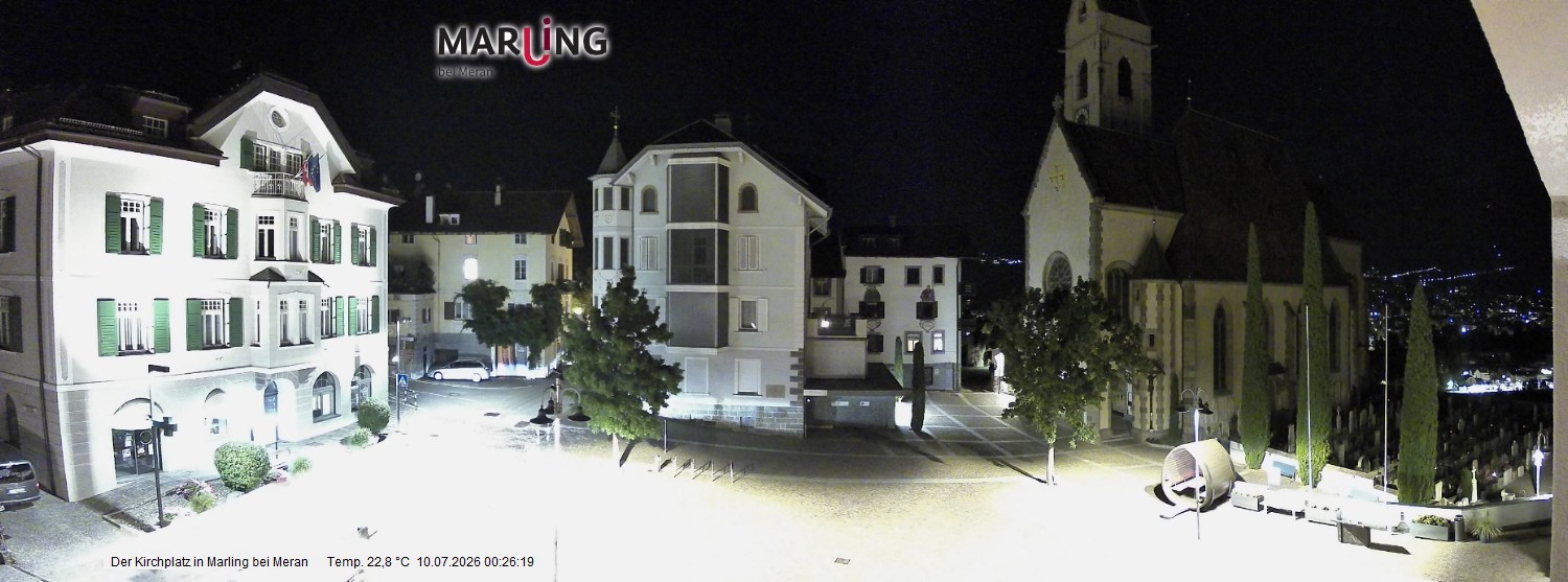 Archiv Foto Webcam Pfarrkirche Maria Himmelfahrt Marling