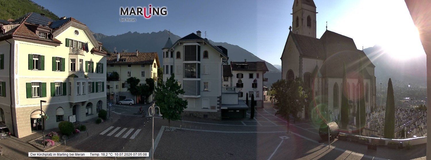 Archiv Foto Webcam Pfarrkirche Maria Himmelfahrt Marling