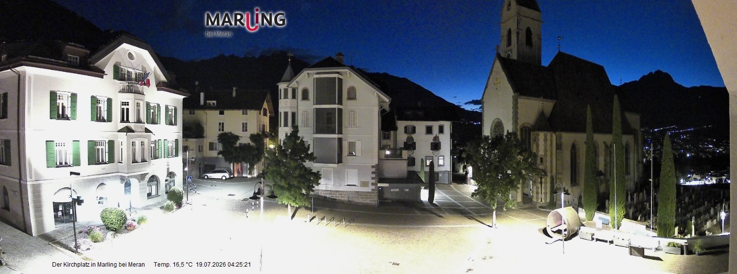 Archiv Foto Webcam Pfarrkirche Maria Himmelfahrt Marling