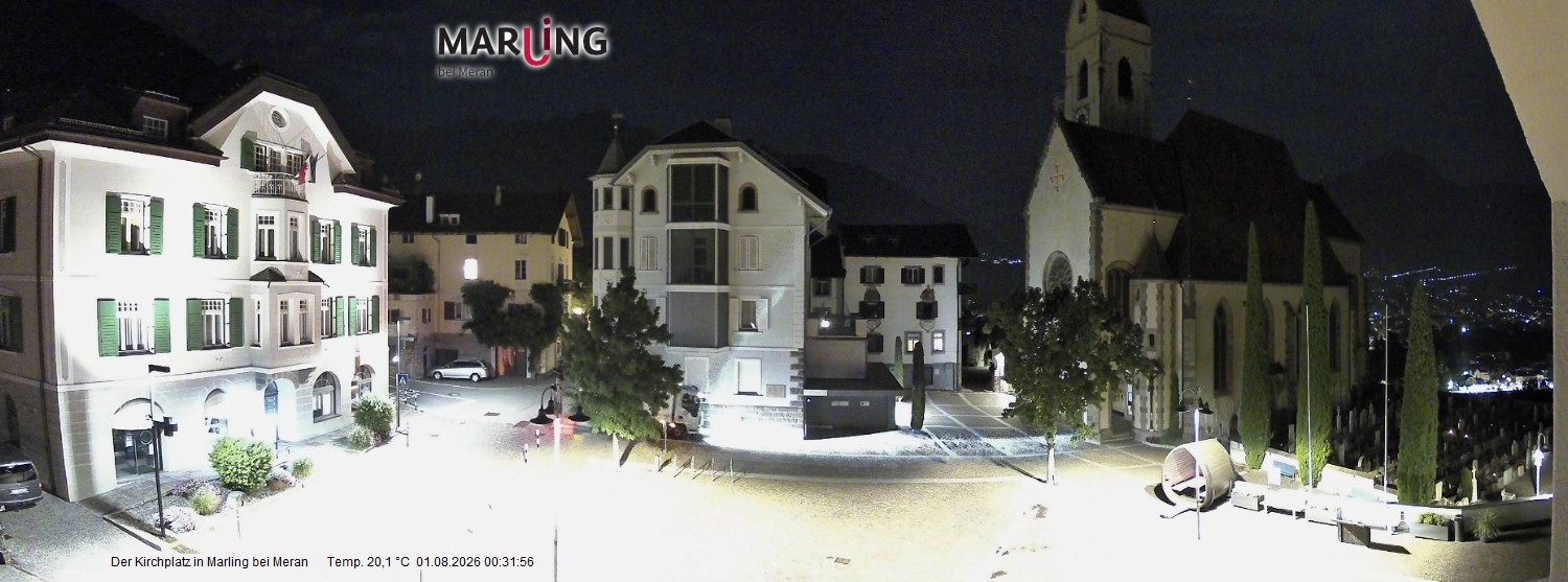 Archiv Foto Webcam Pfarrkirche Maria Himmelfahrt Marling
