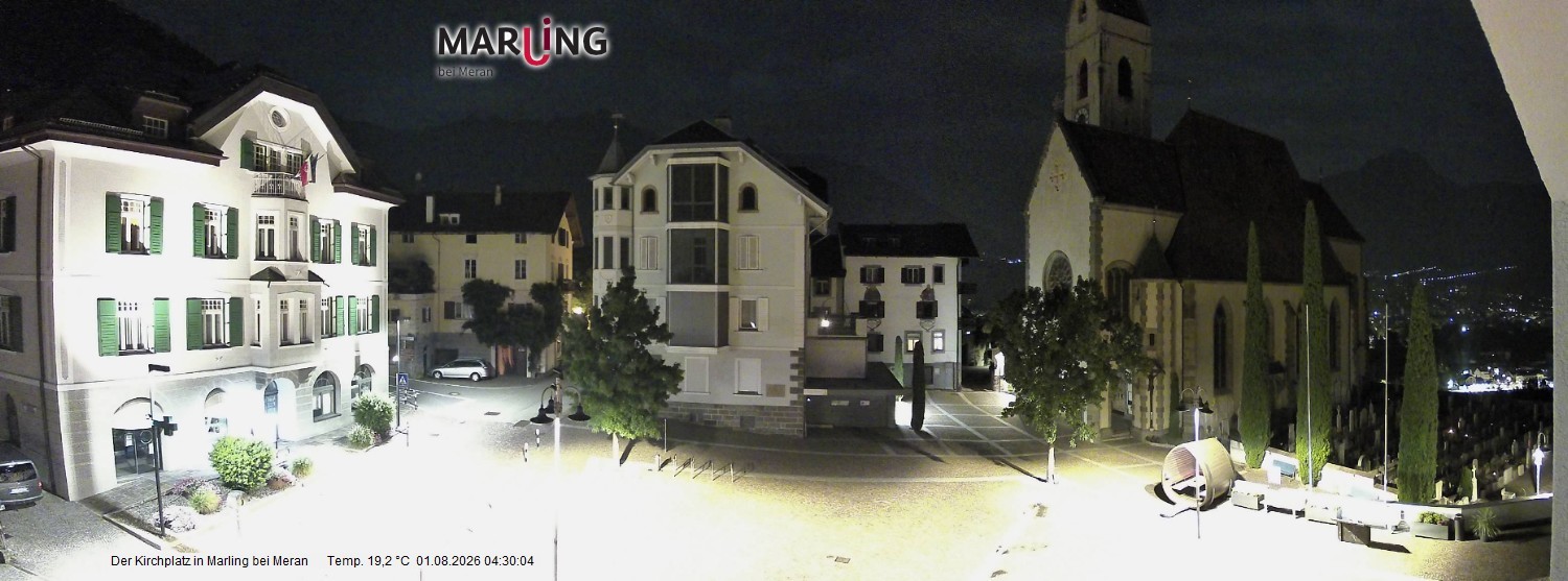 Archiv Foto Webcam Pfarrkirche Maria Himmelfahrt Marling