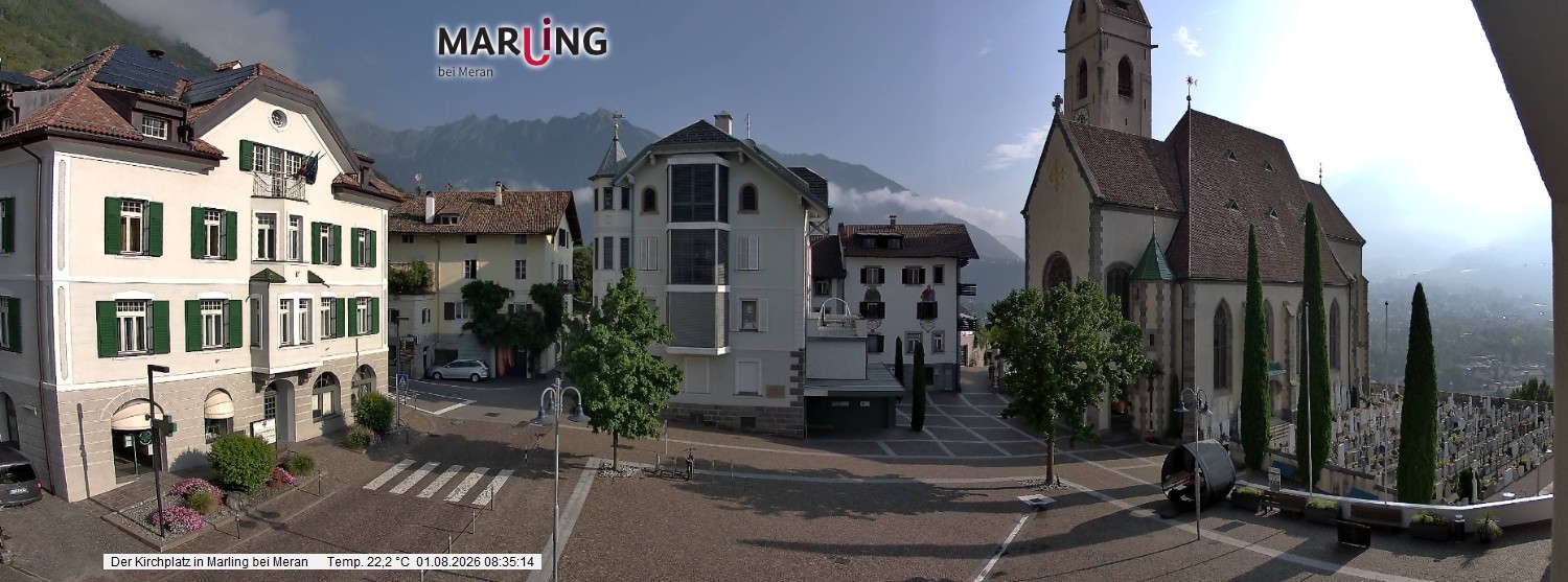 Archiv Foto Webcam Pfarrkirche Maria Himmelfahrt Marling