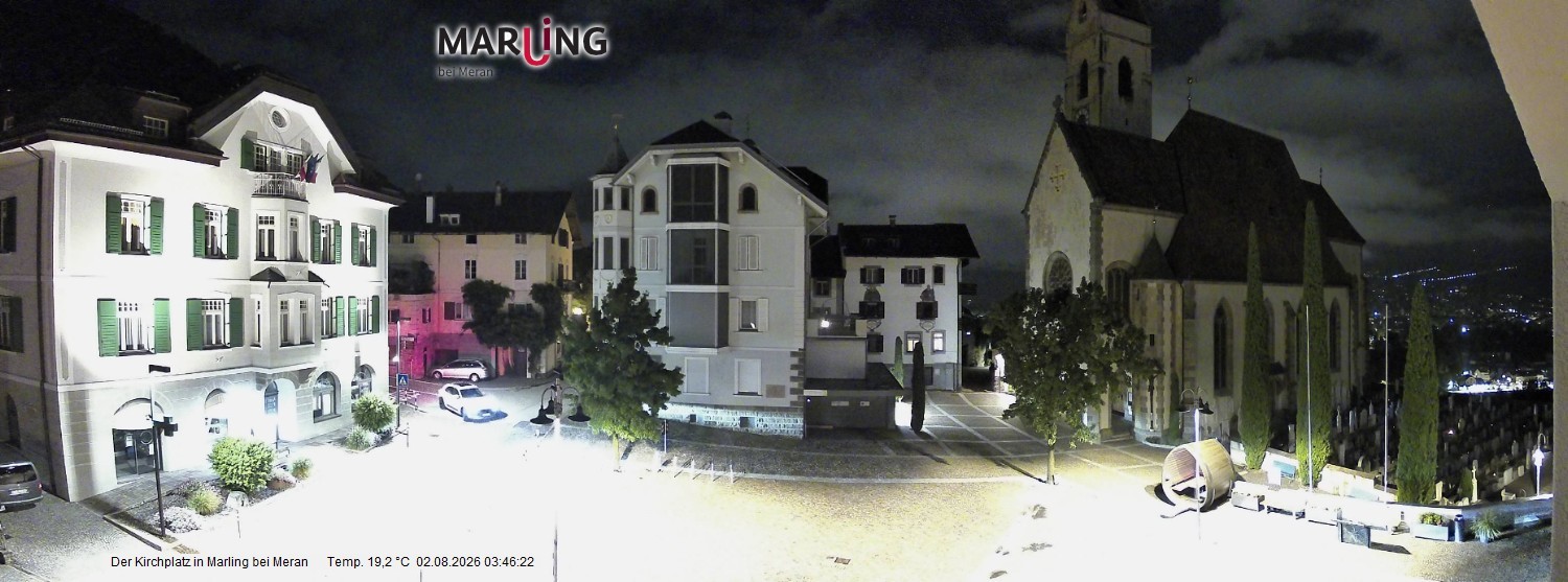 Archiv Foto Webcam Pfarrkirche Maria Himmelfahrt Marling