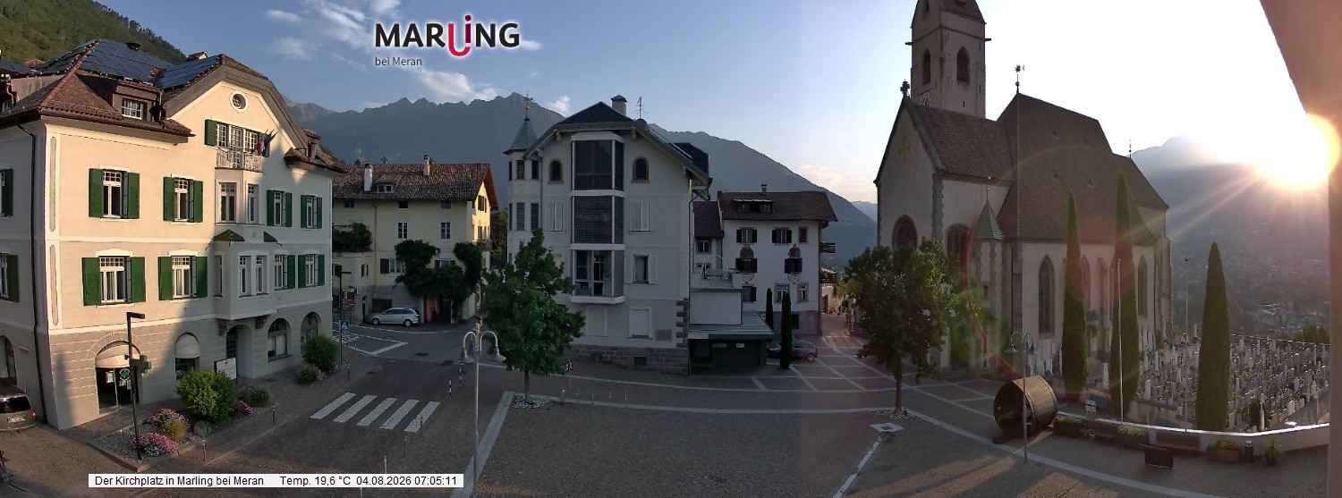Archiv Foto Webcam Pfarrkirche Maria Himmelfahrt Marling