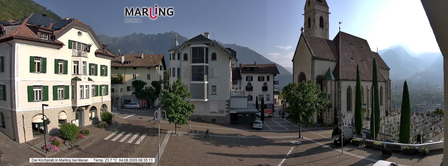 Archiv Foto Webcam Pfarrkirche Maria Himmelfahrt Marling