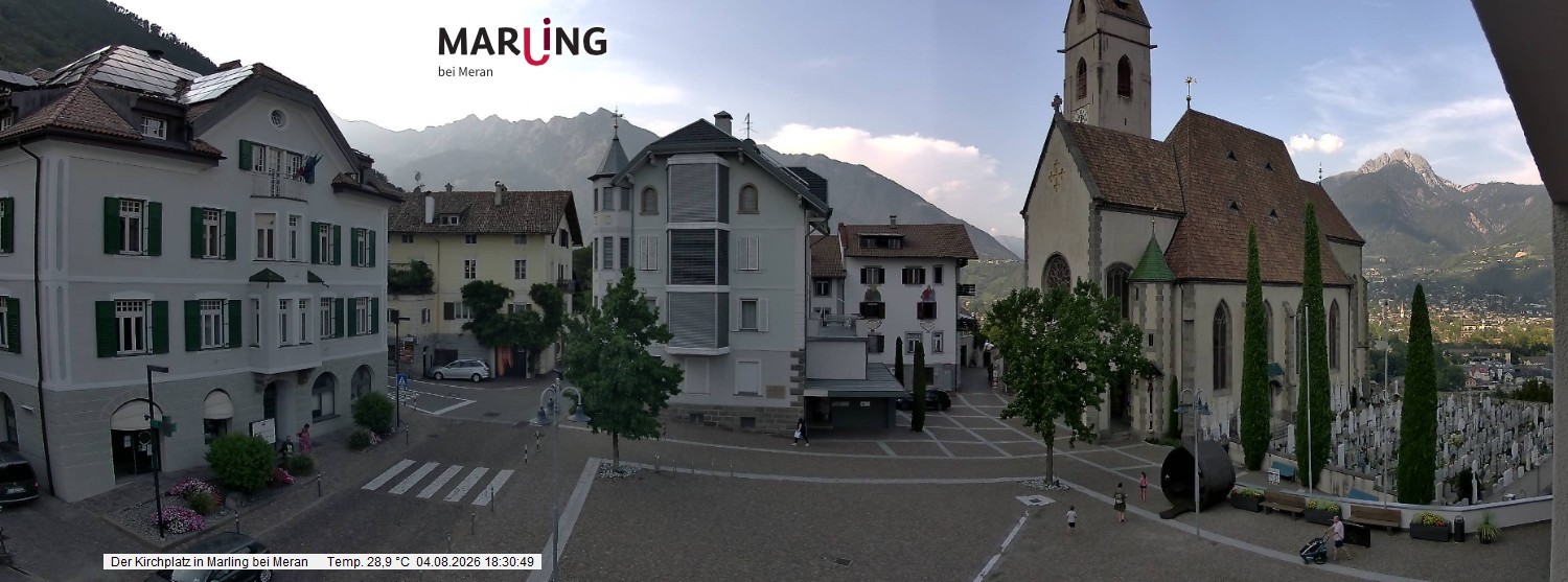 Archiv Foto Webcam Pfarrkirche Maria Himmelfahrt Marling