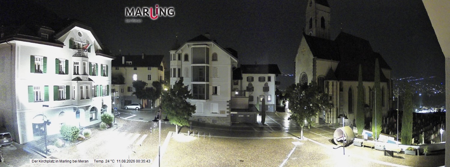 Archiv Foto Webcam Pfarrkirche Maria Himmelfahrt Marling