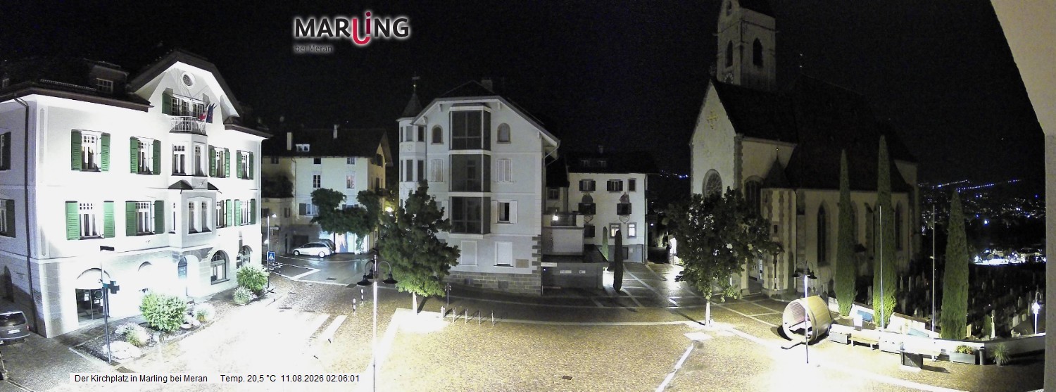 Archiv Foto Webcam Pfarrkirche Maria Himmelfahrt Marling