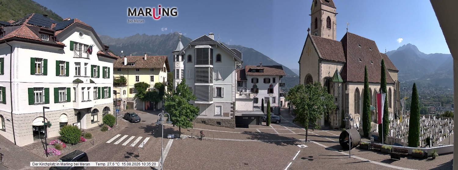 Archiv Foto Webcam Pfarrkirche Maria Himmelfahrt Marling