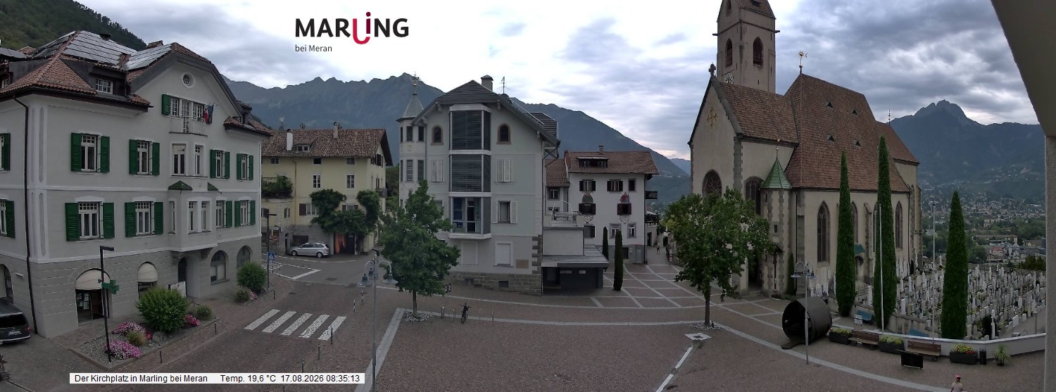 Archiv Foto Webcam Pfarrkirche Maria Himmelfahrt Marling