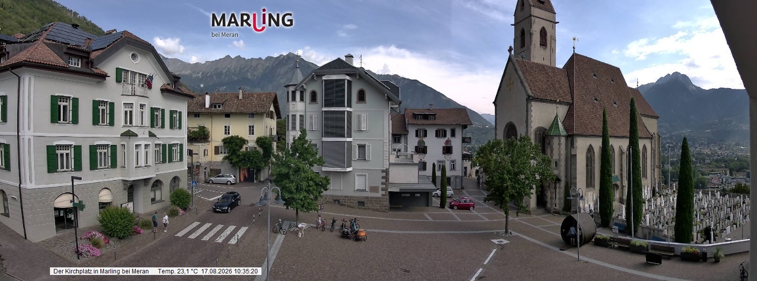 Archiv Foto Webcam Pfarrkirche Maria Himmelfahrt Marling